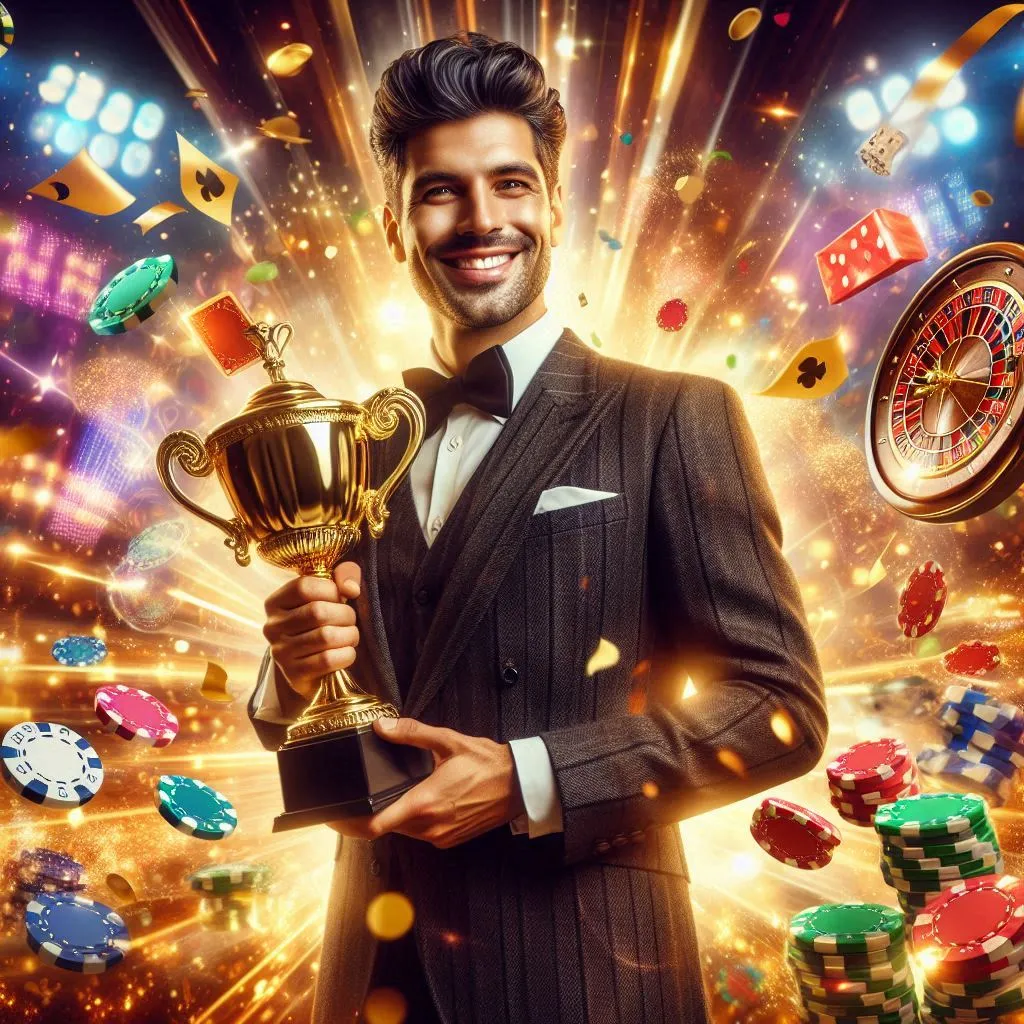 Businessman Trophy Win
